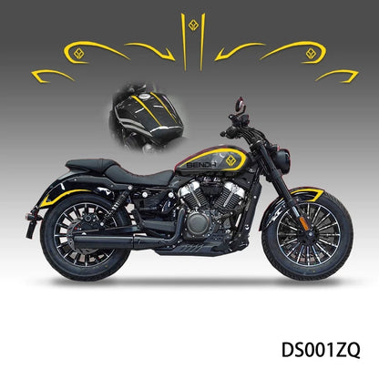 Applicable to Benda Wollastonite 250 Sticker Applique Car Body Decoration Latte Art Prints Modified Motorcycle Parts Accessories Good Vibrations