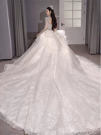 Primary Wedding Dress 2024 Bride New Arrival French Advanced Texture Pregnant Women Heavy Industry Vintage Court Style Trailing Long Sleeves Good Vibrations