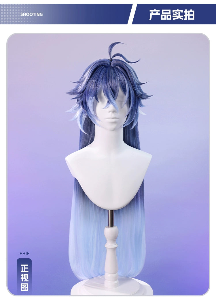 Genshin Impact Flins Cosplay Wig Kyryll Chudomirovich Flins Cosplay Wig Long Hair For Hallowmas Party Game Adult Women Men Prop Good Vibrations
