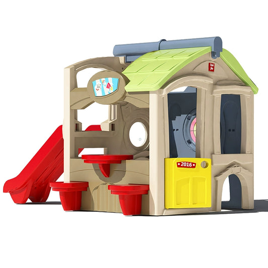 Kindergarten Outdoor Multi-Functional Game House Small House Children Play House Slide Combination Mushroom House Amusement Park Good Vibrations