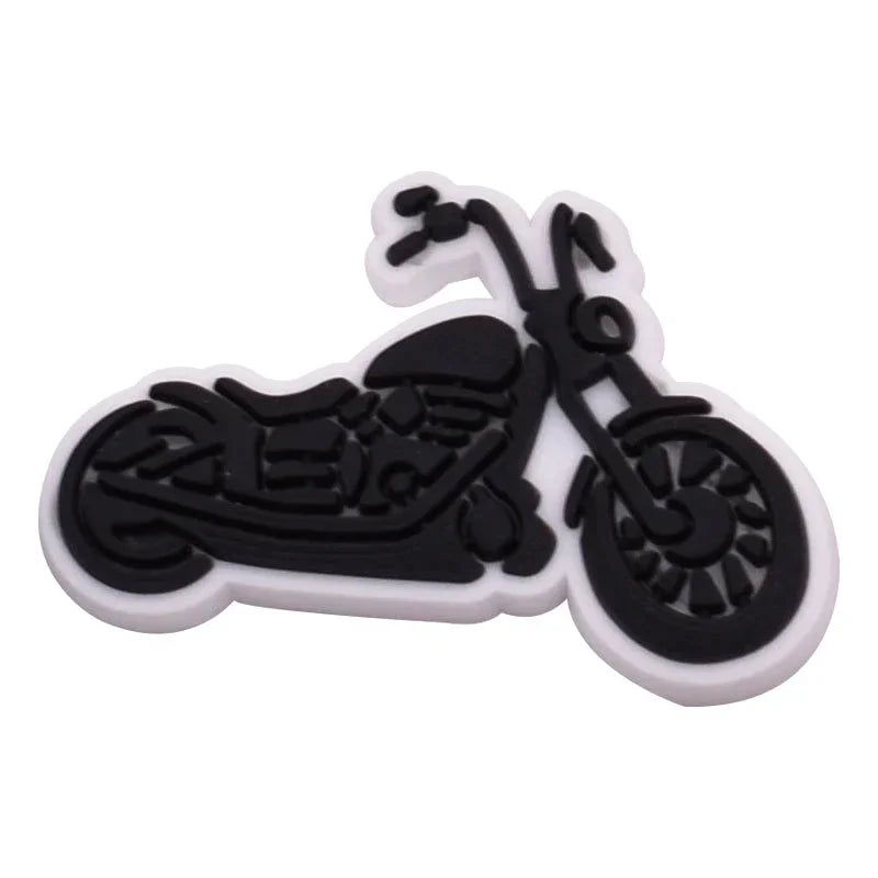 Shoe Charms for Crocs Accessories Kart Racing Shoes Charm for Croc Decorations Pins Men Accessory Jeans Woman Clogs Clips Badges Good Vibrations