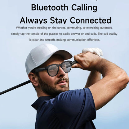 2025 AI Smart Glasses New Interaction With Camera Photo Video Record Translation Music Smart Sunglasses Bluetooth Call Headphone Good Vibrations