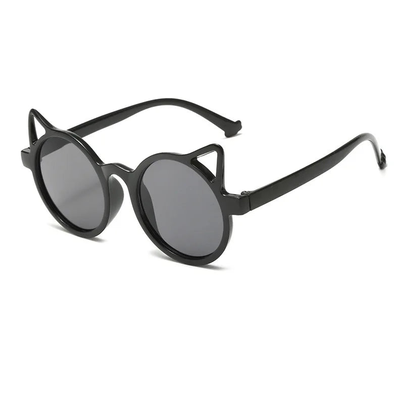 Girls Boys Cute Animal Cartoon Ears Sunglasses Outdoor Sun Protection Children Lovely Vintage Sunglasses Protection Classic Kids Good Vibrations