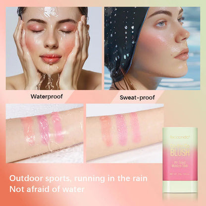 Temperature Change 3-in-1 Cheek Lip Tinted pixiBlush Stick Temperature Change Blush Makeup Products Cosmetic Palette Stick Face Good Vibrations