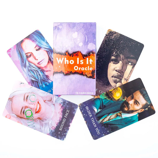 Who Is It Oracle Cards 78 Cards About 10X6cm NO Guide For Family Party High Quality Fortune Telling Divination Tarot Cards Deck Good Vibrations