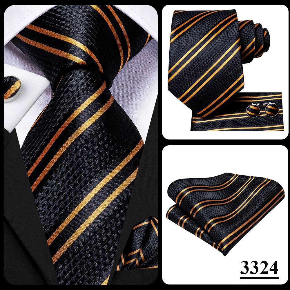 Hi-Tie Blue Business Solid 100% Silk Men's Tie NeckTie 8.5cm Ties for Men Formal Luxury Wedding High Quality Gravata Good Vibrations
