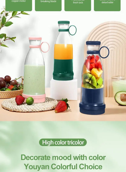 Electric Juicer Cup 6 Blades Blender Milkshake Machine USB Portable Fruit Milk Mixing Tool Mini Fresh Juice Blender Good Vibrations Adult Super Store