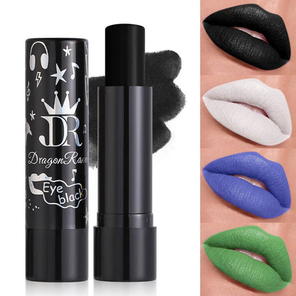 12 Colors Matte Nude Red Lipsticks Waterproof Pink Black Purple Velvet Lipstick Long Lasting Makeup Lip Stick Halloween Cosmetic Good Vibrations