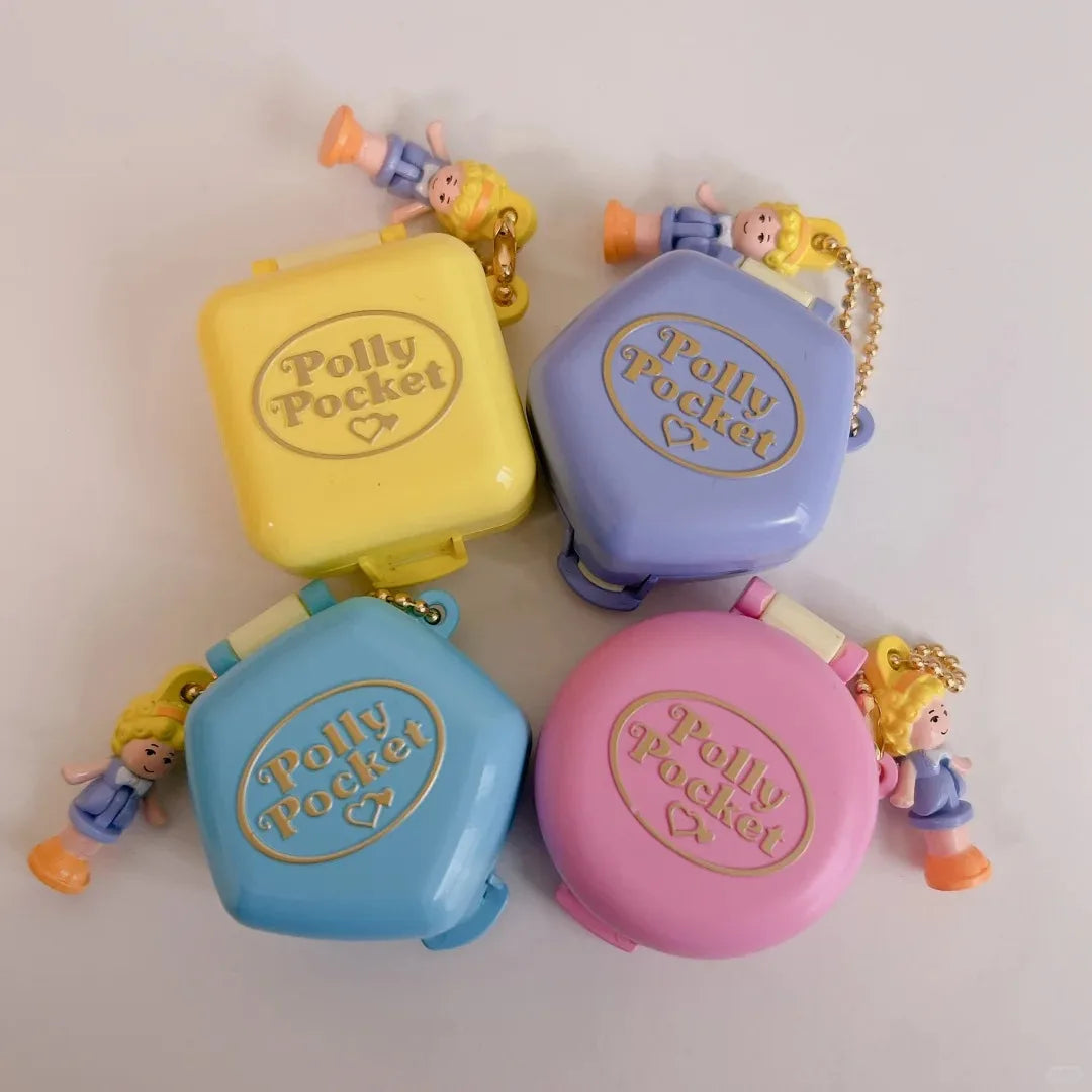 Bandai Polly Pocket Official Articulated Miniature Keychain Authentic Collectible Japanese Model Kit Gift for  Kids Adults Fans Good Vibrations