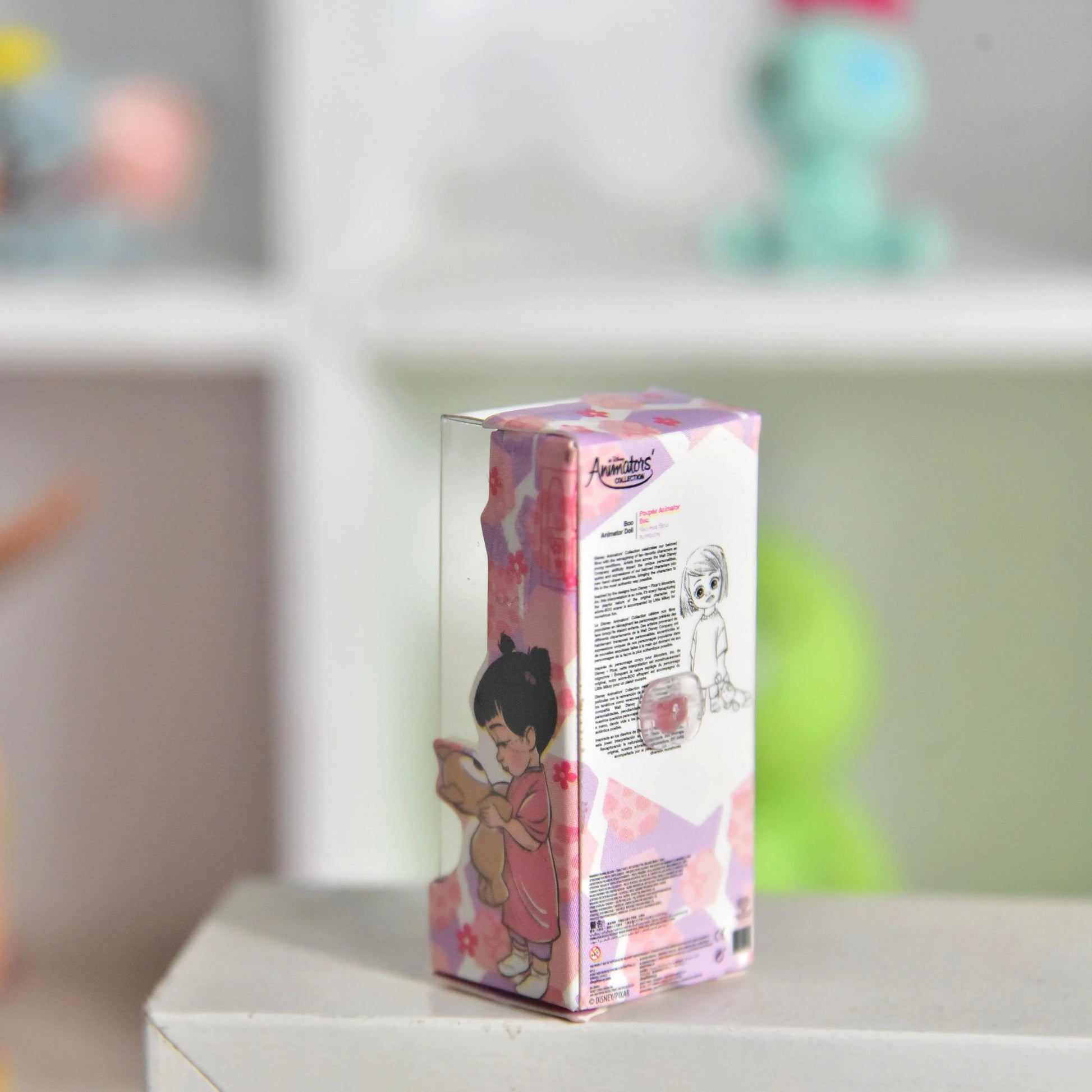 Disney Pixar Cartoon Monsters University 5cm BOO Action Figure Toys Gift for Kids Kawaii Girl Boo Figure Doll With Box Good Vibrations