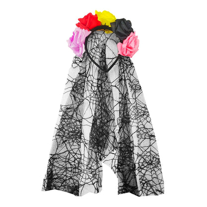 Halloween Kids Dress Cosplay Heart Print Skeleton Costumes Girls Floral Skull Tutu Clothes Children Carnival Performance Outfits Good Vibrations