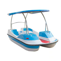 Water Play Equipment Fiberglass 4 Person Paddle Pedal Boat for Sale Good Vibrations