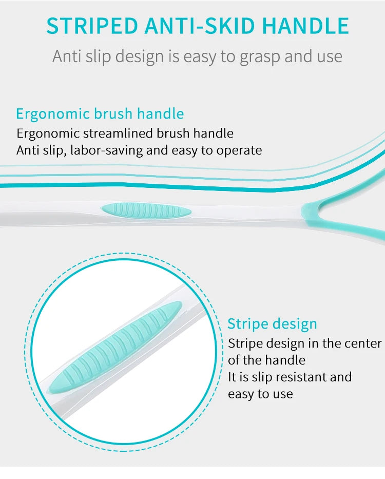 Tongue Scraper Cleaner for Adult Kid,Tongue Brush for Fresh Breath Dental Eliminate Bad Breath in Seconds Oral Care Tool Good Vibrations