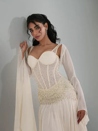 Customized Formal Dress Women Elegant Wedding Dress Plus Size Party Dresses Women Evening Vestidos De Fiesta שמלות ערב לבן فسات Good Vibrations