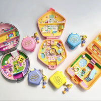 Bandai Original 4Pcs Gashapon Polly Pocket Toys For Kids Gift Collectible Model Ornaments Good Vibrations