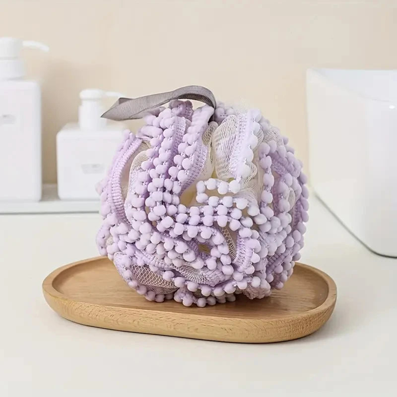 Bathing Flower Foaming Sponge Bubble Wisp for Body Soft Shower Flower Mesh Ball Skin Cleaner Cleaning Tools Bathroom Accessories Good Vibrations