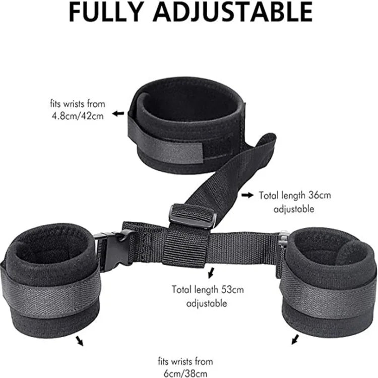 Handcuff Blindfold Sex Toy Set BDSM Bondage Sextoy for Adults
