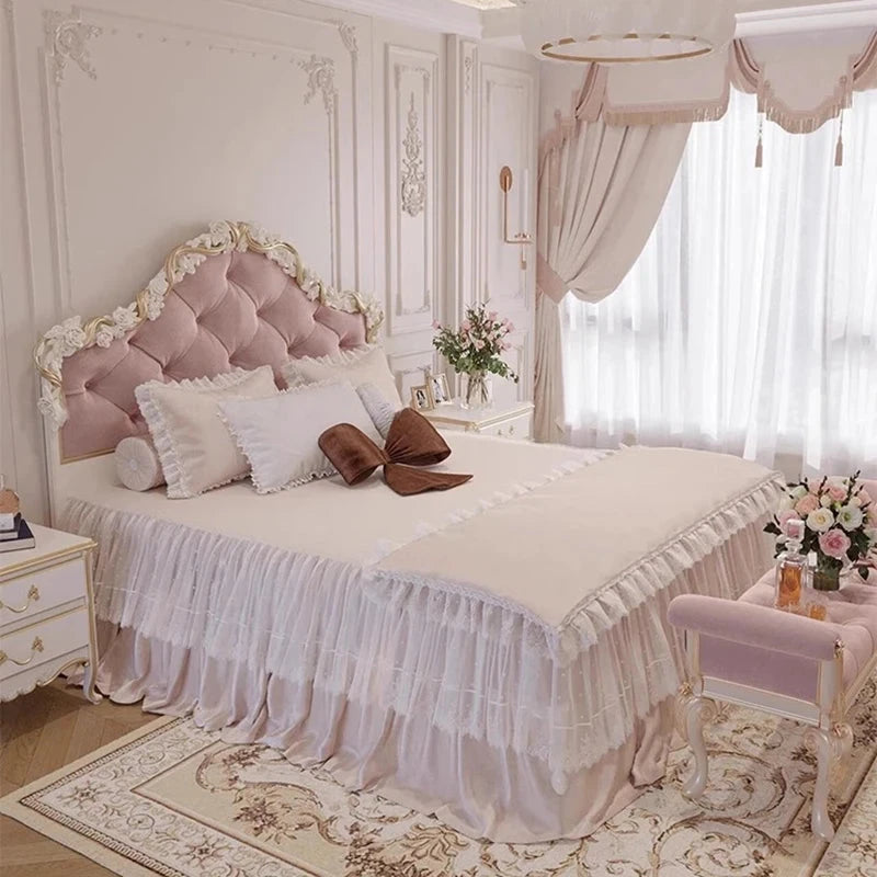 Clear Decoration Bed Lounge Unique Creative Designer Modern Luxury Nordic Bed Save Space Girls Letto Matrimoniale Home Products Good Vibrations