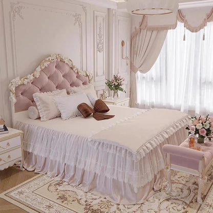 Clear Decoration Bed Lounge Unique Creative Designer Modern Luxury Nordic Bed Save Space Girls Letto Matrimoniale Home Products Good Vibrations