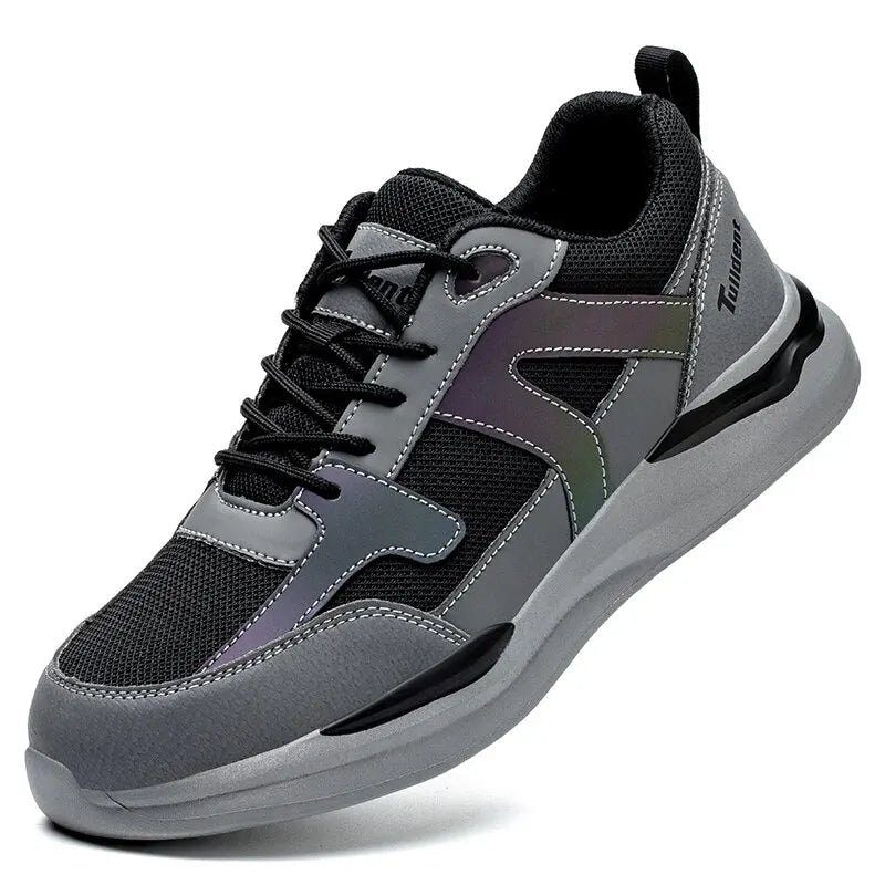 Work Sneakers Steel Toe Shoes Men Safety Shoes Puncture-Proof Work Shoes Boots Indestructible Footwear Security Lightweight Good Vibrations
