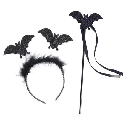 Halloween Headbandy Wand For Children Adult Cosplay Party Costume Set Headpiece & Wand Festival Accessories Good Vibrations