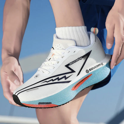 Running Shoes Carbon Board Speciality Men Sports Breathable Lightweight Women's Comfortable Marathon Athletic Nonskid Sneakers Good Vibrations