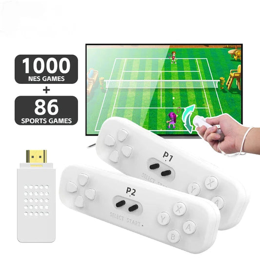 Retro Game  With 2.4G Wireless Controller 4k Classic Motion Sensing Game Console Video Game Built in 1000 NES Games Good Vibrations