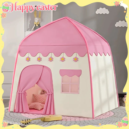Princess children's tent. A role-playing themed playhouse in pink and blue, suitable for both indoor and outdoor use. Good Vibrations