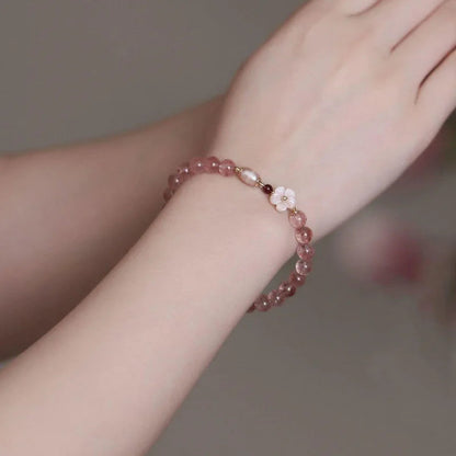 New Luxury Elegant Crystal Beads Bracelet for Women Butterfly Dreamcatcher Tassel Charm Bracelet Girl Party Fashion Jewelry Gift Good Vibrations