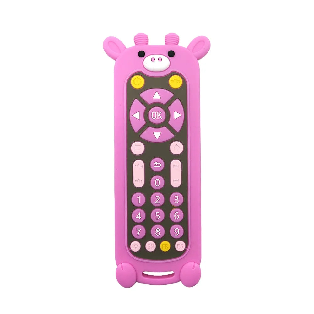 Baby Teether Toy: Realistic Cartoon Remote Control for Soothing Gum Discomfort Remote Control Toy Good Vibrations