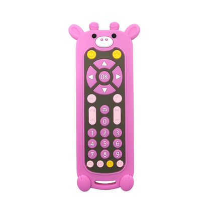 Baby Teether Toy: Realistic Cartoon Remote Control for Soothing Gum Discomfort Remote Control Toy Good Vibrations