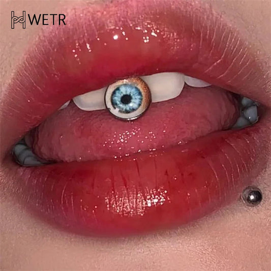 1 PC Stainless Steel 14G Tongue Rings Barbell Glowe Tongue Barbell Jewelry For Women Piercing Tongue Piercing Good Vibrations
