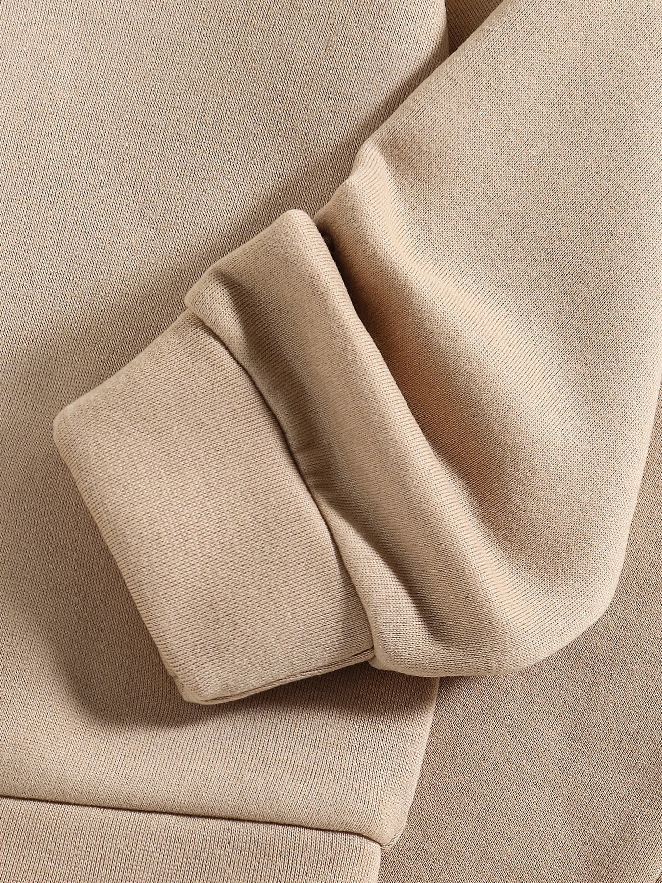 Children's Clothing (Spring and Autumn) Fashion Trend Girls' Set - Khaki Round Neck Long Sleeve+Sports and Leisure Pants 2-piece Good Vibrations