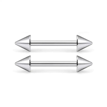 14G Tongue Rings Surgical Steel Straight Barbell Nipplerings Nipple Body Piercing Jewelry Long Barbell Bridge Tongue Rings Good Vibrations