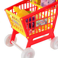 21 Pieces Trolley Toys Interactive Play Set Shopping Cart Play Set Role Play Toys Pretend Play Educational Toy for Children Kids Good Vibrations