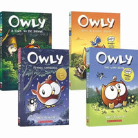 Big Eyed Owl Owly 4-volume set chapter bridge book English reading story picture book Good Vibrations