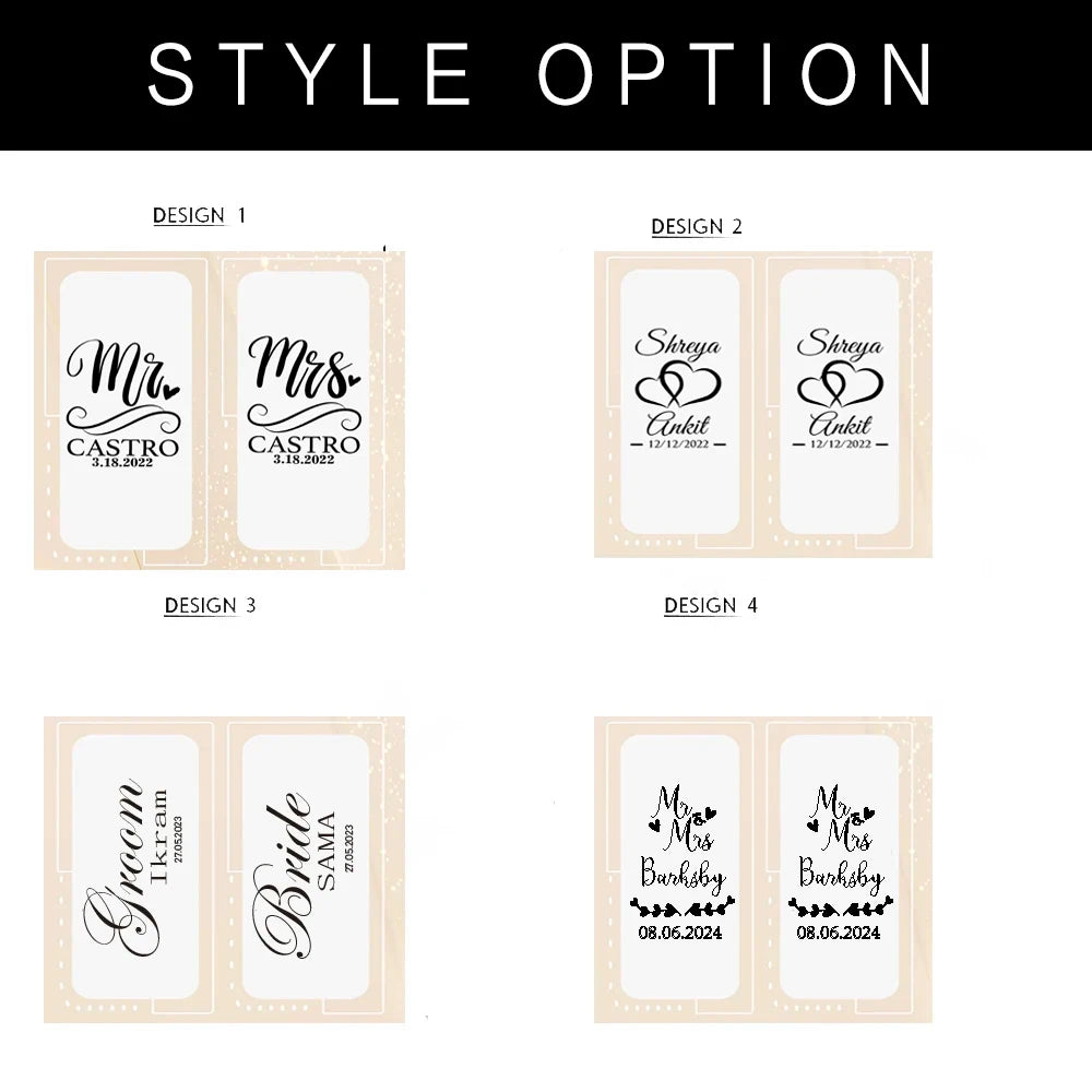 Set of 2 Personalized Mr. And Mrs. Wedding Toasting Flutes Wedding Glasses Custom Bride and Groom Toasting Glasses Good Vibrations