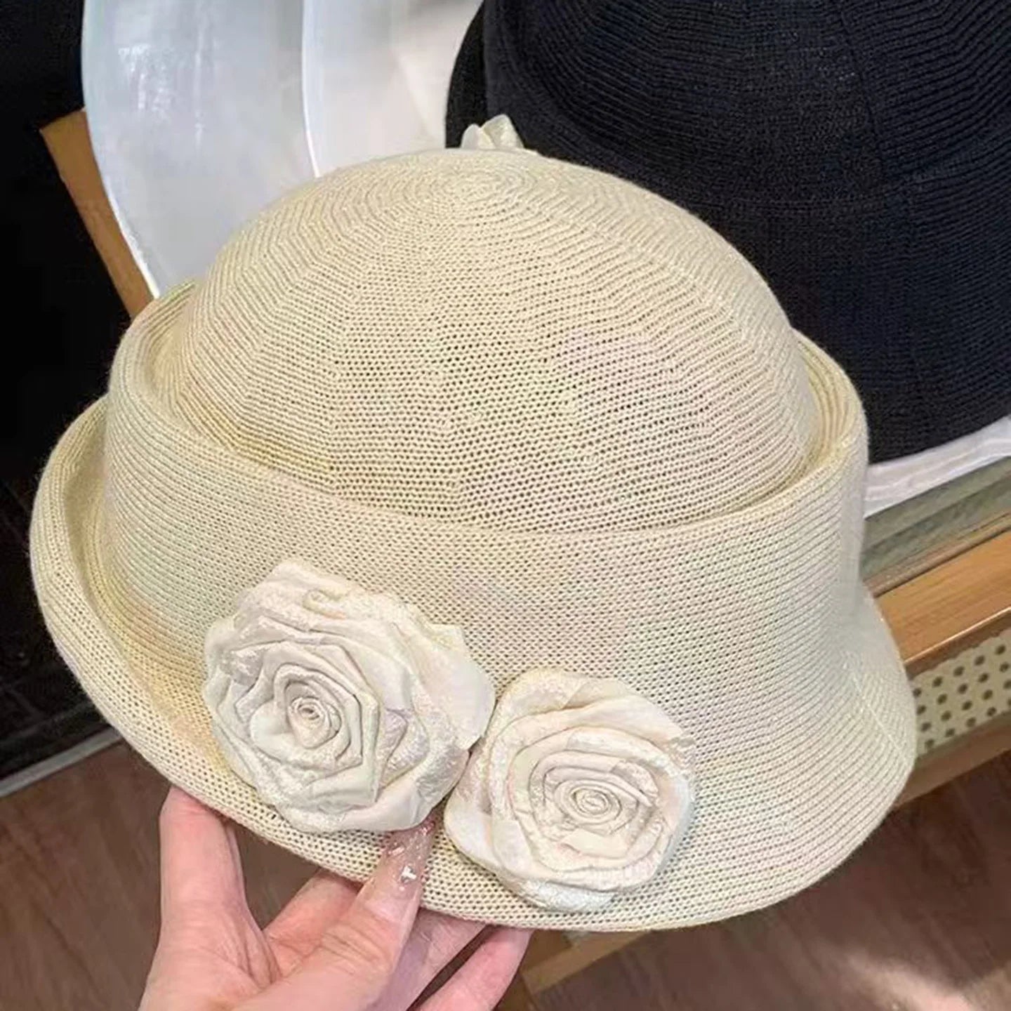 Women Hats Three-dimensional Flower Design  Styling Fedora  Autumn New Elegant Socialite Caps  Fascinator Cap MAXSITI U Good Vibrations