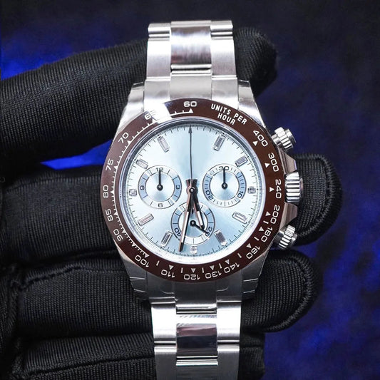 Men's Fine Watches Matched with Imported Mechanical Movements and Gift Boxes Good Vibrations