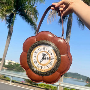 Designer Purses and Handbags Shoulder Bags funny clock-shaped bag funny Women's round bag Woman's bag High quality Good Vibrations