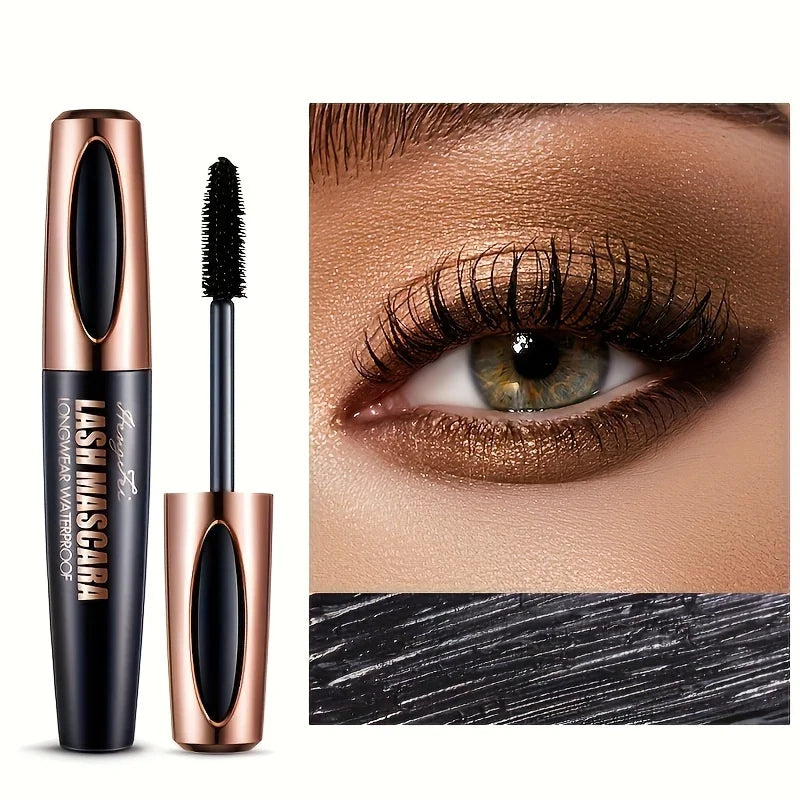 4D Lash Mascara Black Eye Lashes Waterproof & Smudge-Proof Long-Lasting No Flaking Natural No Clumping, All Day Exquisitely Full Good Vibrations
