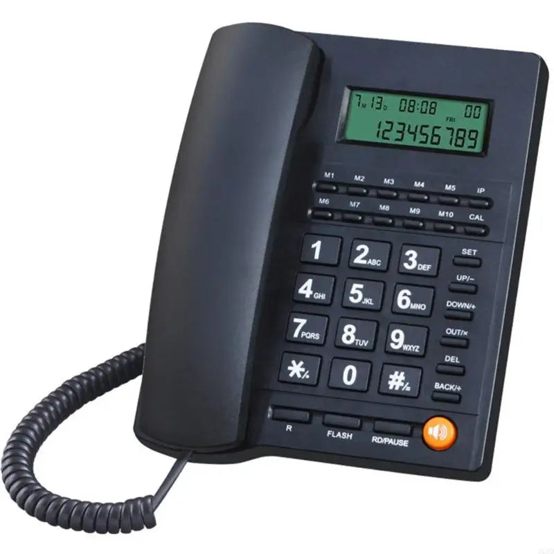 Corded Landline Phone Big Button Landline Phones with Caller Identification Fixed Telephone for Office Hotel Receptioni Good Vibrations