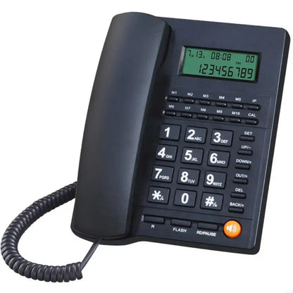 Corded Landline Phone Big Button Landline Phones with Caller Identification Fixed Telephone for Office Hotel Receptioni Good Vibrations