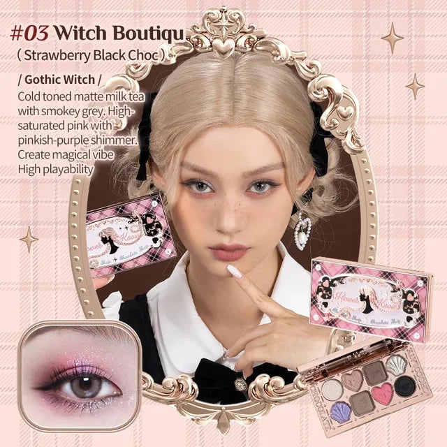 Moonlight Mermaid Gemstone Eyeshadow Palette Highly Pigmented Matte Shimmer Swan Ballet Eye shadow Collection Good Vibrations