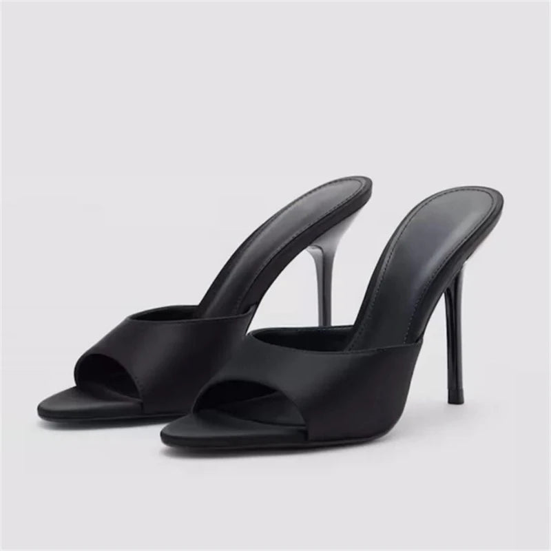 Sexy High Heels Open Toe Women's Slippers Street Style Banquet Striptease Shoes Fashion Slide Zapatos De Mujer Good Vibrations