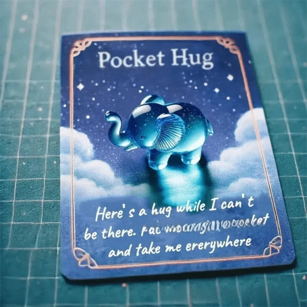 New With Card Animal Pocket Hug Gifts Cute Sentimental Inspirational Comfort Keepsake Encouragement Cute Pocket Hug For Kids Good Vibrations
