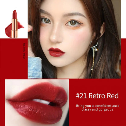Matte Lipstick Set 3 Colors Lip Stick with Sliver Chain Bag Package Velvet Lip stick Gift Box Private Label Make Up 3.5gx3 Good Vibrations