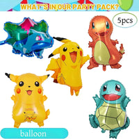 Pokemon Birthday Party Decorations Pikachu DIY Sticker Tableware Plate Tablecloth Baby Shower Kids Favors Gifts Party Supplies Good Vibrations