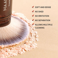 MAANGE 1PCS Retractable Foundation Makeup Brush Soft Fluffy Blusher Powder Concealer Makeup Brush Portable Cosmetic Makeup Tools Good Vibrations