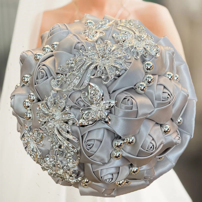 Navy Wedding Bouquet Bridesmaid Bridesmaid Holding Flowers for Wedding Decoration Good Vibrations